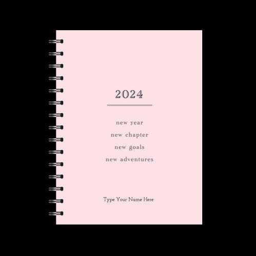 A5 Hard Bound Eco Planner Diary 2024 - A5 diary printing