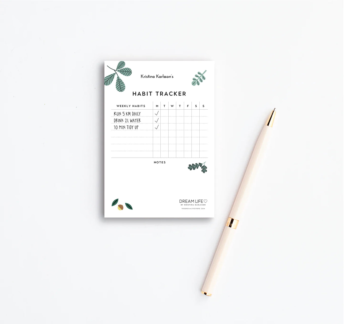 Habit Tracker Notepads