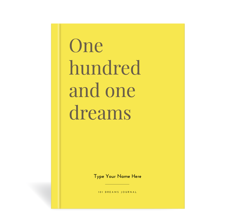 A5 Journal – 101 Dreams - Yellow