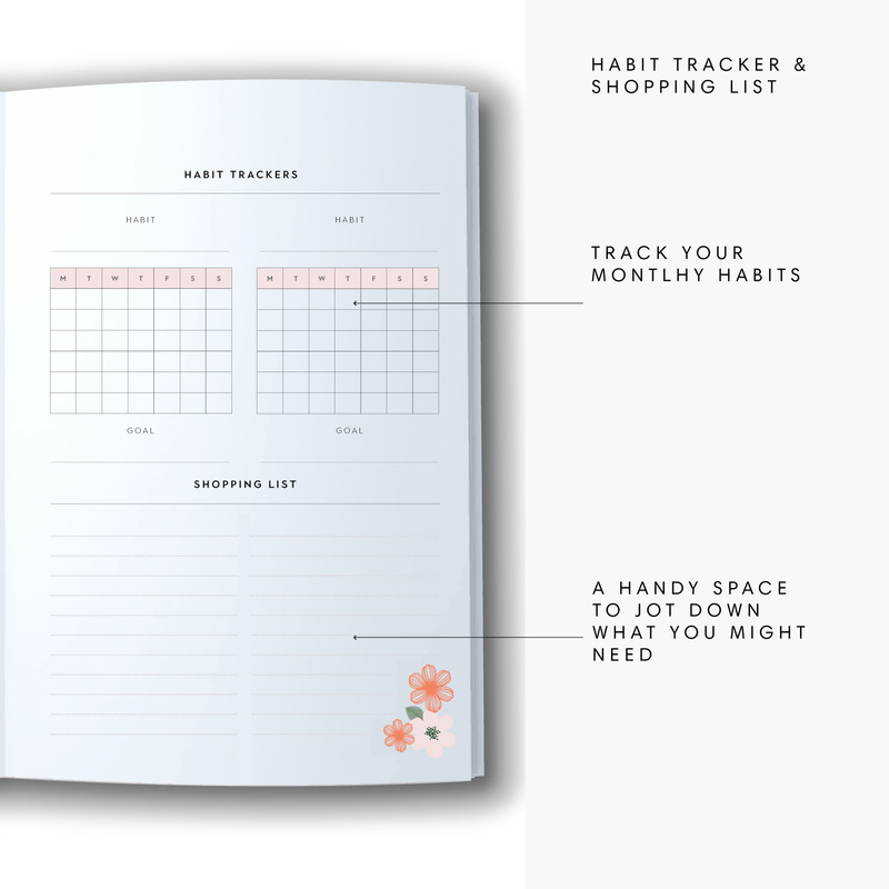 A5 2025 Family Diary - Blooms