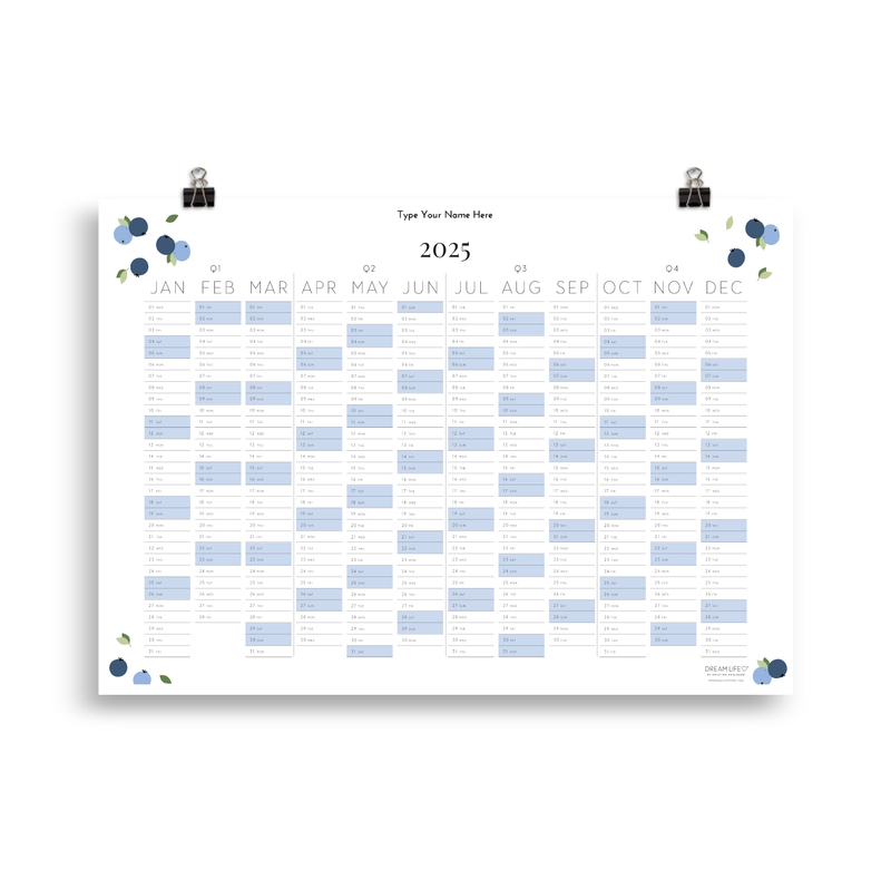 2025 Wall Calendar - Berries