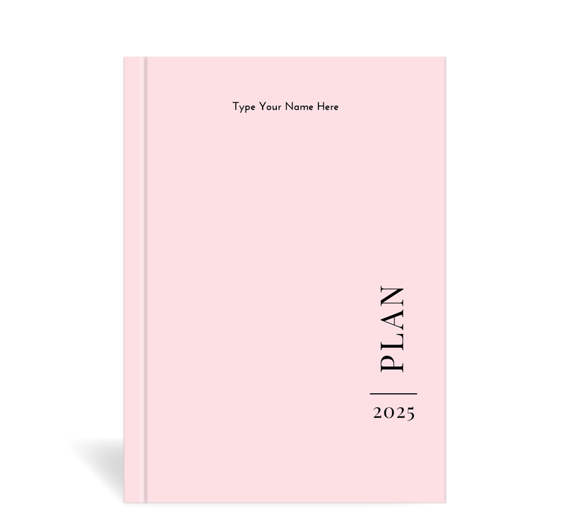 A5 2025 Vertical Weekly Diary - Blush