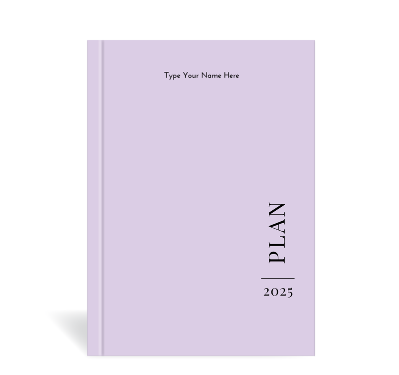 A5 2025 Vertical Weekly Diary - Lavender