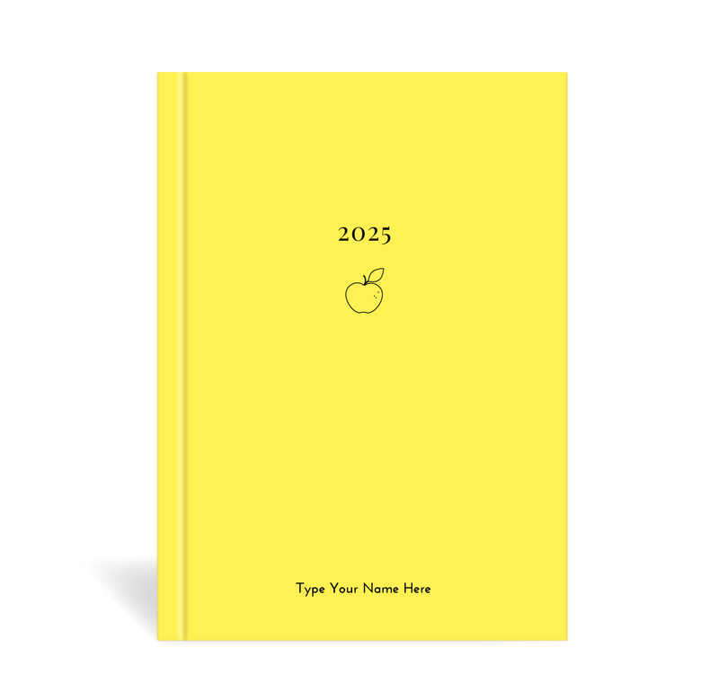 A5 2025 Teacher Weekly Diary - Yellow