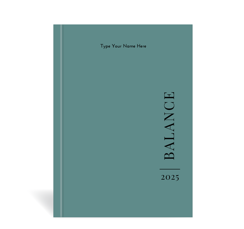 A5 2025 Wellbeing Diary - Teal