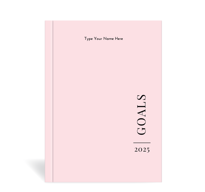 A5 2025 Goals Diary - Blush