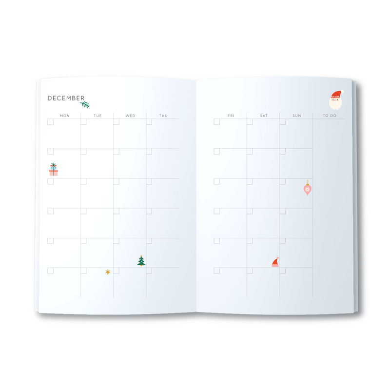 A5 Christmas Planner  - Rutig