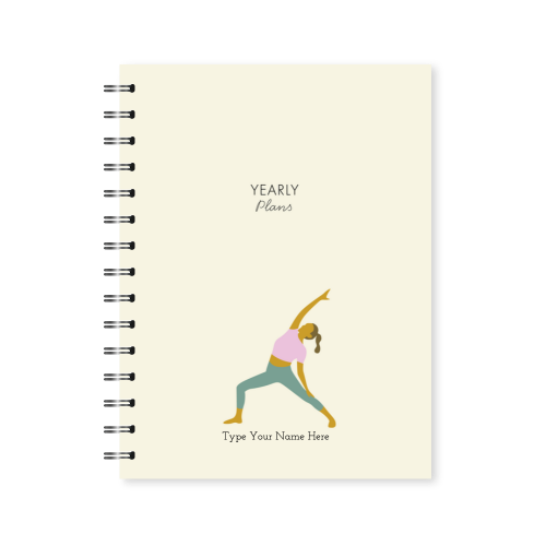 A5 Spiral Journal - Plan Your Year - Creme