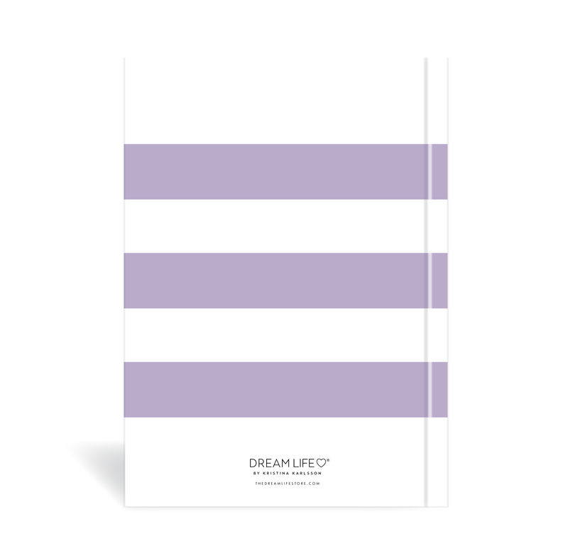 A5 Journal - Plan Your Year - Stripe - Purple