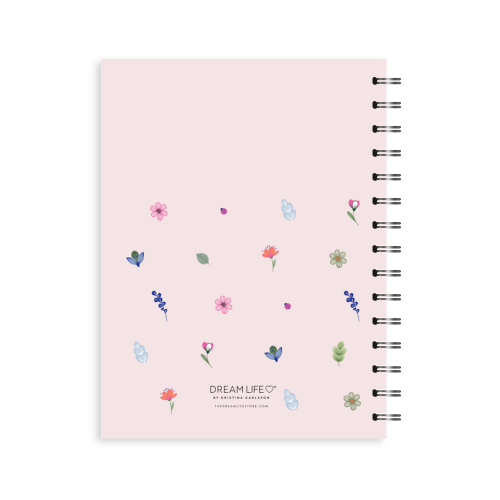 A5 Spiral 2025 Family Diary - Petite Blooms - Blush