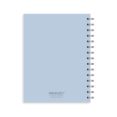 A5 Spiral 2025 Goals Diary - Blue