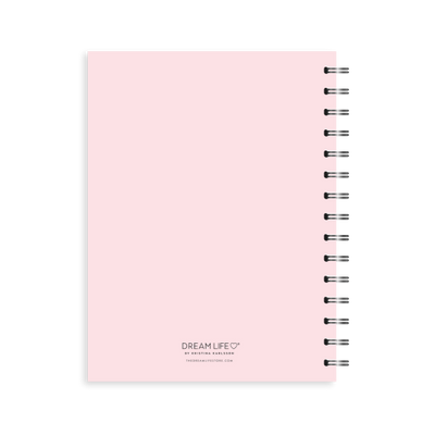 A5 Spiral 2025 Goals Diary - Blush