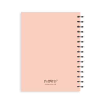 A5 Spiral 2025 Wellbeing Diary - Coral