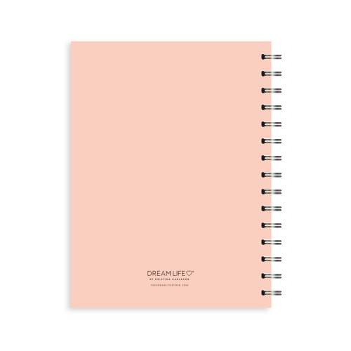 A5 Spiral 2025 Wellbeing Diary - Coral