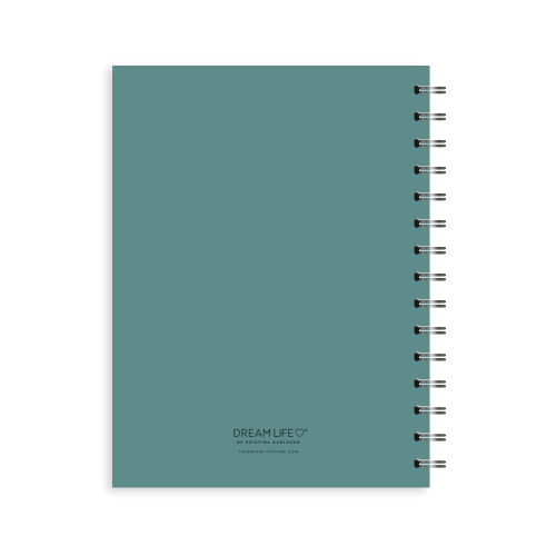 A5 Spiral 2025 Wellbeing Diary - Teal