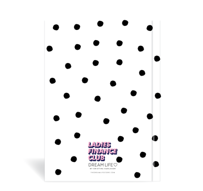 A5 24/25  Financial Diary - Ladies Finance Club - Dots - White