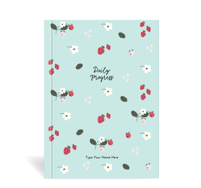 A5 Journal  - Daily Progress - Berries - Mint