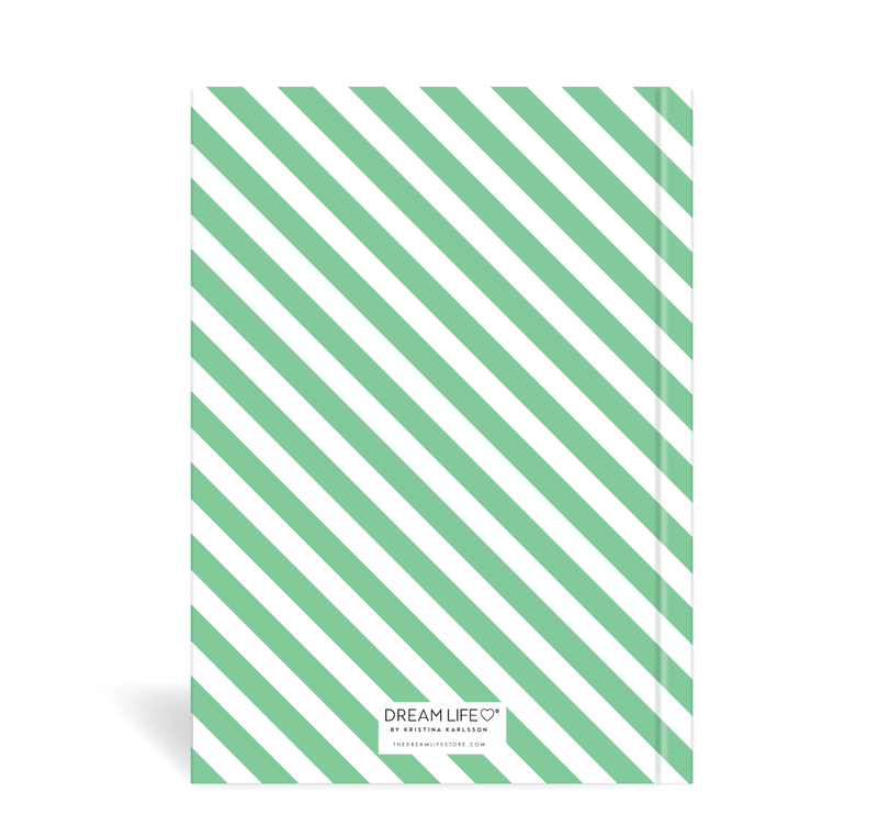 A5 Journal  - Daily Progress - Stripe - Green