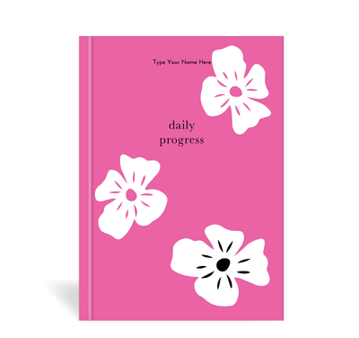 A5 Journal  - Daily Progress - Sippa - Hot Pink