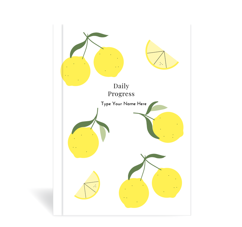 A5 Journal  - Daily Progress - Citrus Zest