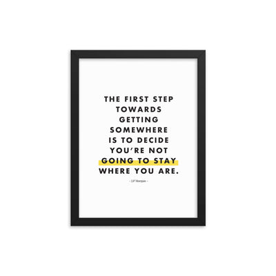 THE FIRST STEP Framed