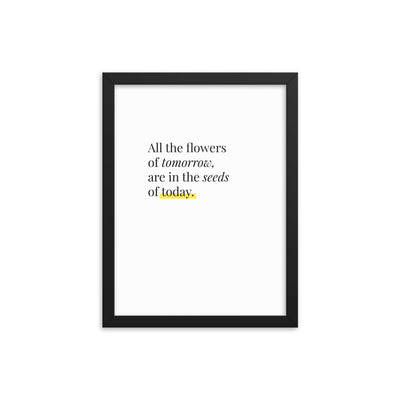 ALL THE FLOWERS Framed