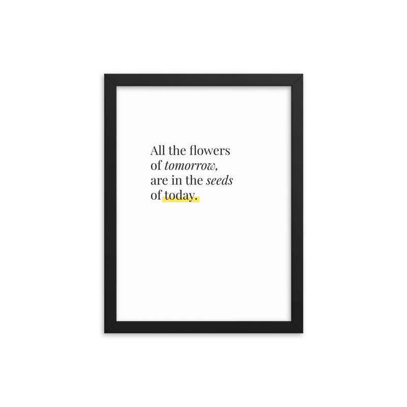 ALL THE FLOWERS Framed