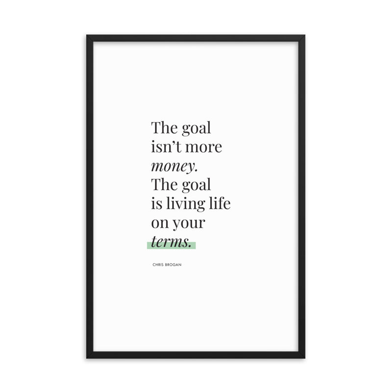 THE GOAL Framed