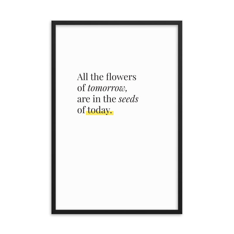 ALL THE FLOWERS Framed