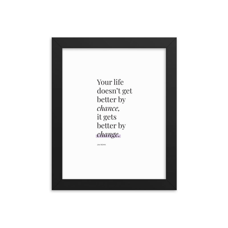 YOUR LIFE Framed