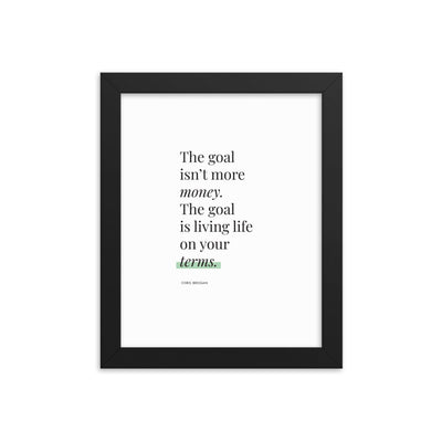 THE GOAL Framed