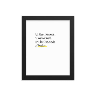 ALL THE FLOWERS Framed