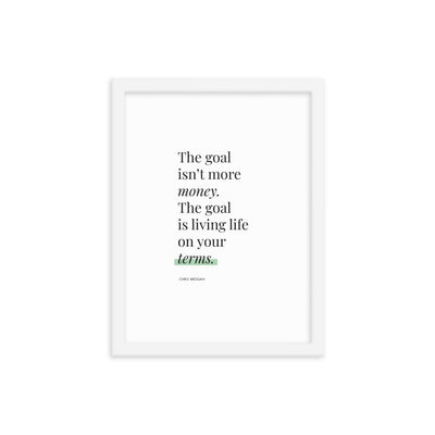 THE GOAL Framed