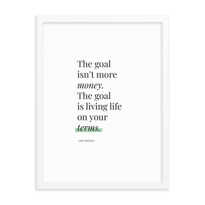 THE GOAL Framed