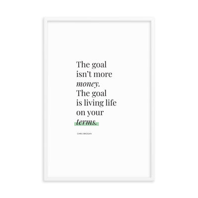 THE GOAL Framed