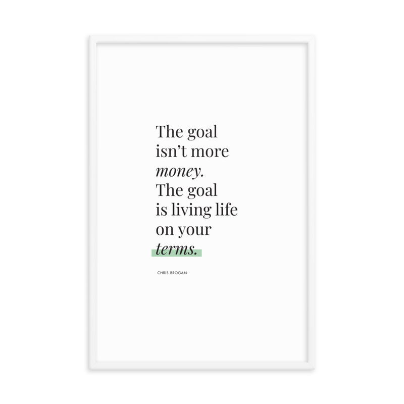 THE GOAL Framed