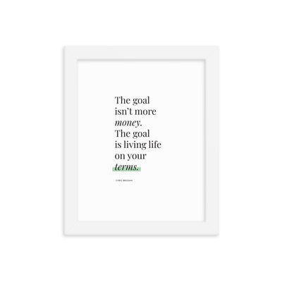 THE GOAL Framed