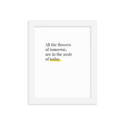 ALL THE FLOWERS Framed