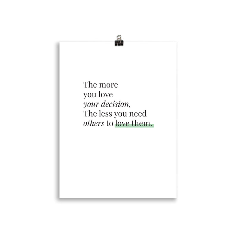 THE MORE YOU LOVE Poster