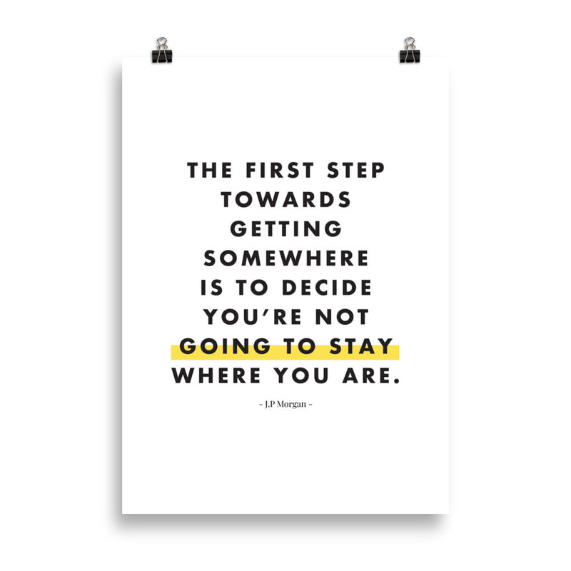 THE FIRST STEP Poster