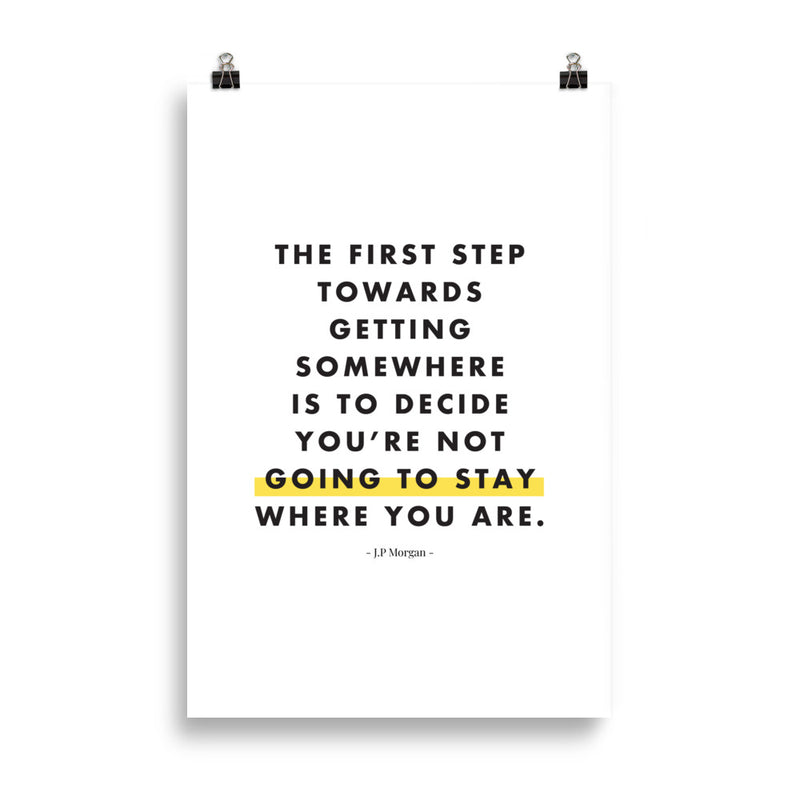 THE FIRST STEP Poster