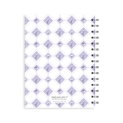 A5 Spiral 24/25 Mid-Year Diary - Harlekin - Purple