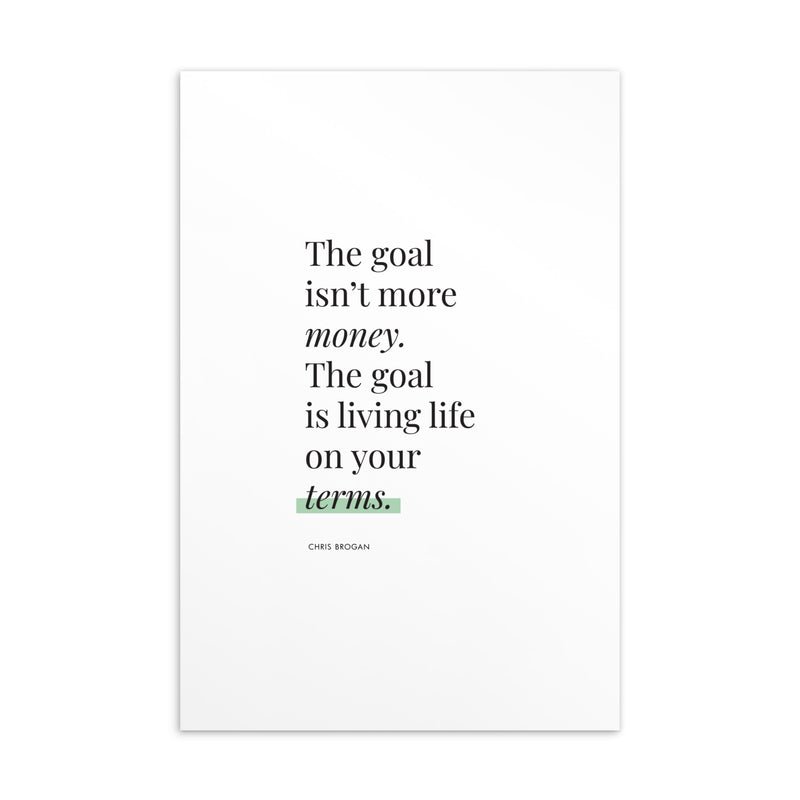 THE GOAL Art Card