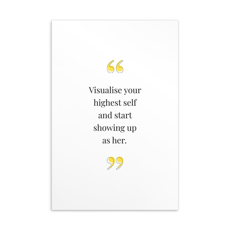 VISUALISE YOUR HIGHEST SELF Art Card