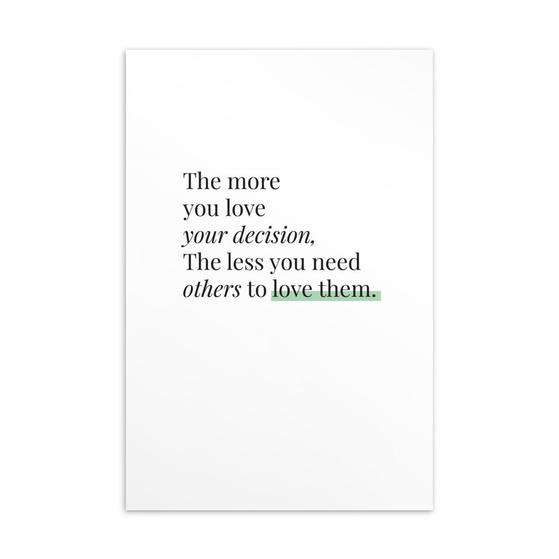 THE MORE YOU LOVE Art Card