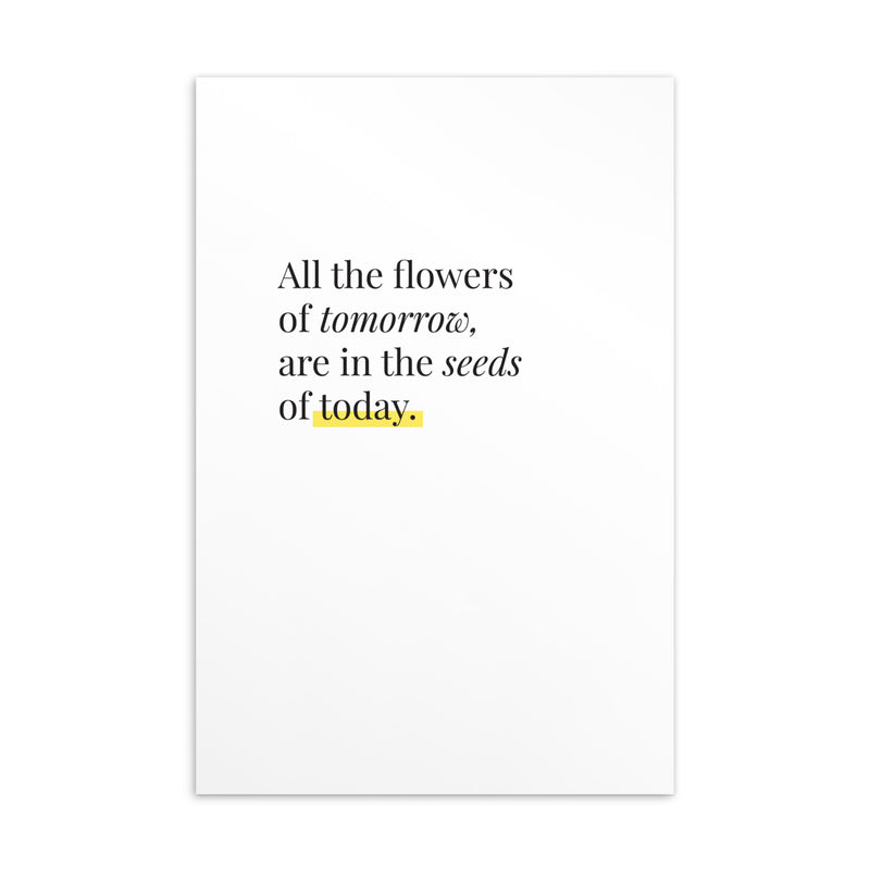 ALL THE FLOWERS Art Card