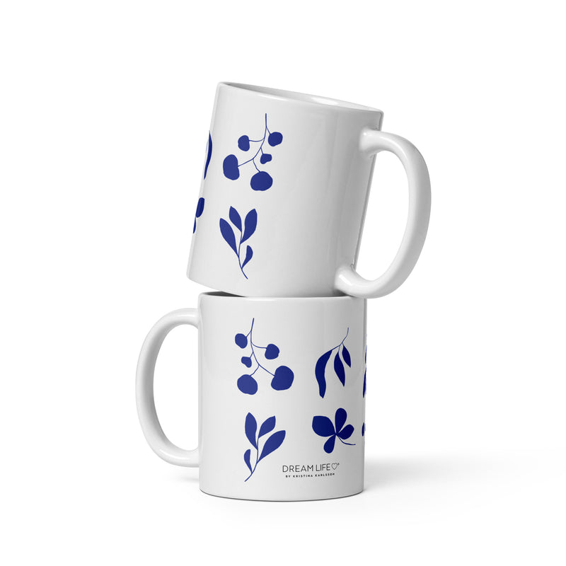 Mug - Leaf - Blue