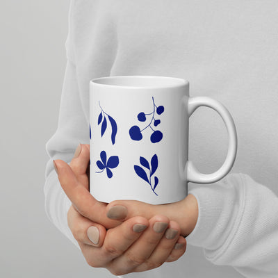 Mug - Leaf - Blue