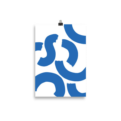 BLUE SQUIGGLE Poster