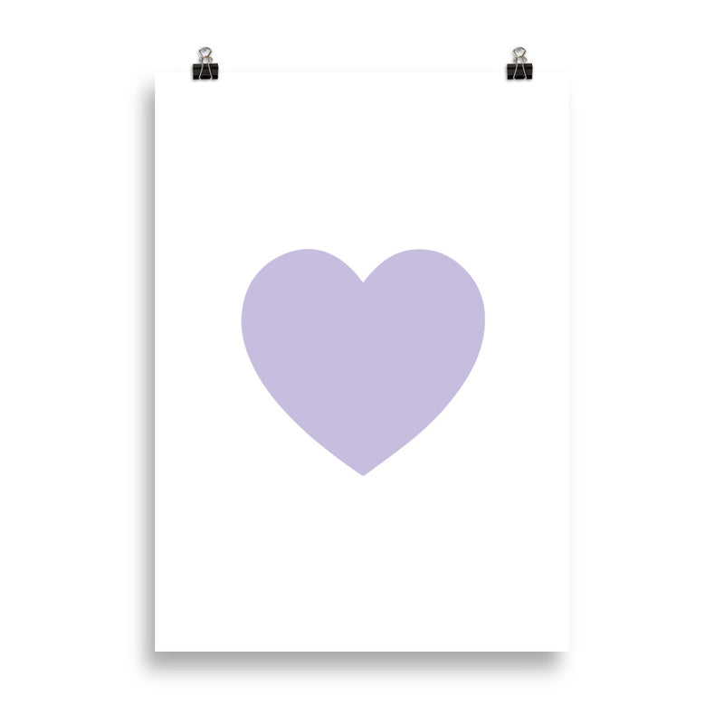 LILAC HEART Poster